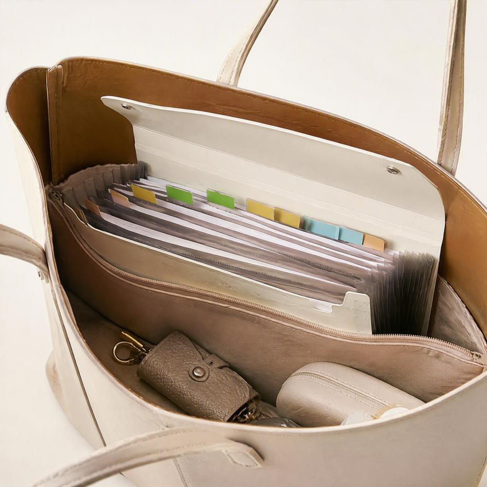 Expandable Accordion File Folder 13 Pockets - Rozkładany organizer na dokumenty z 13