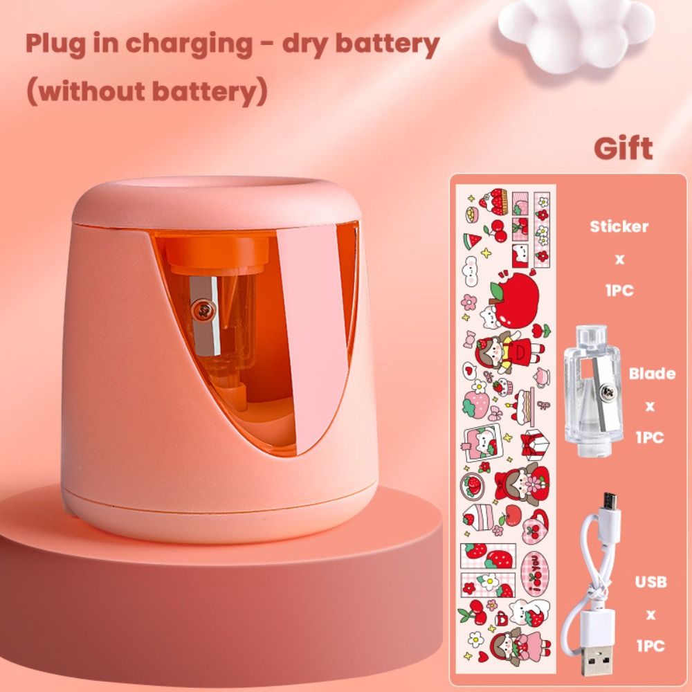 Electric Pencil Sharpener Usb - Przybory szkolne Bateria/USB/Ładowanie Kreskówkowe Kreatywne Artykuły