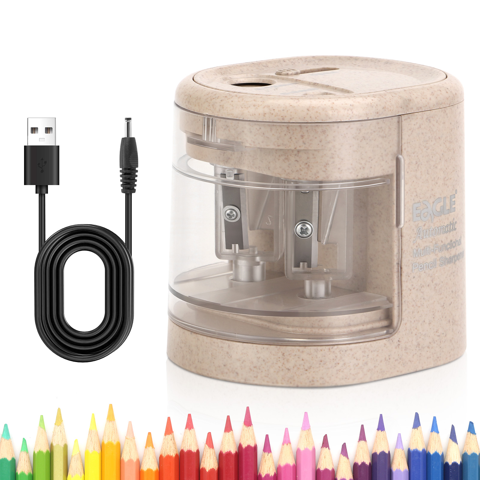 Electric Pencil Sharpener Usb - Automatyczna elektryczna temperówka do ołówków EAGLE,