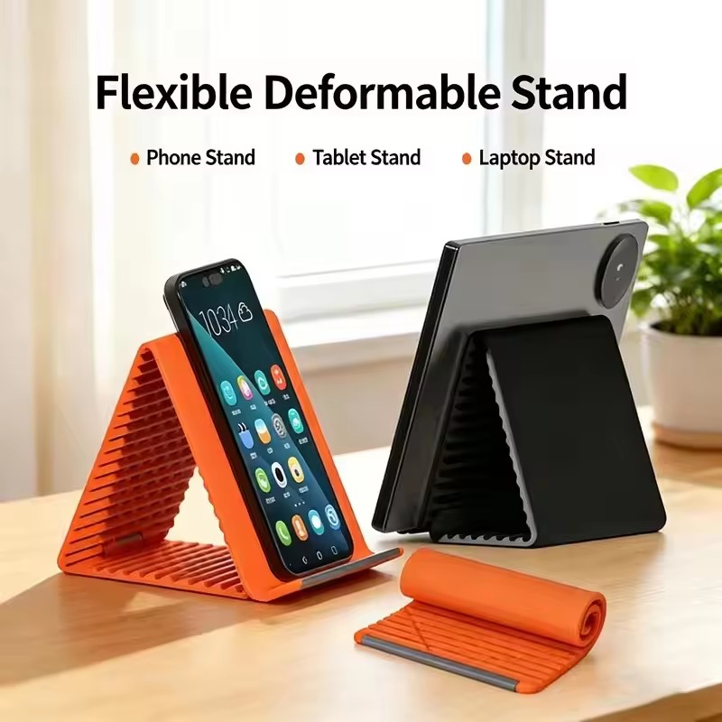Desk Accessories - Uniwersalny, przenośny silikonowy stojak na telefon,