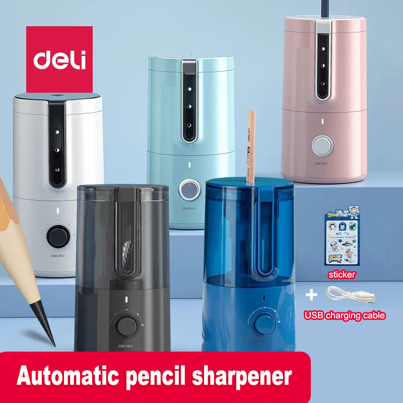 Electric Pencil Sharpener Usb - Deli automatyczny elektryczna temperówka do ołówków