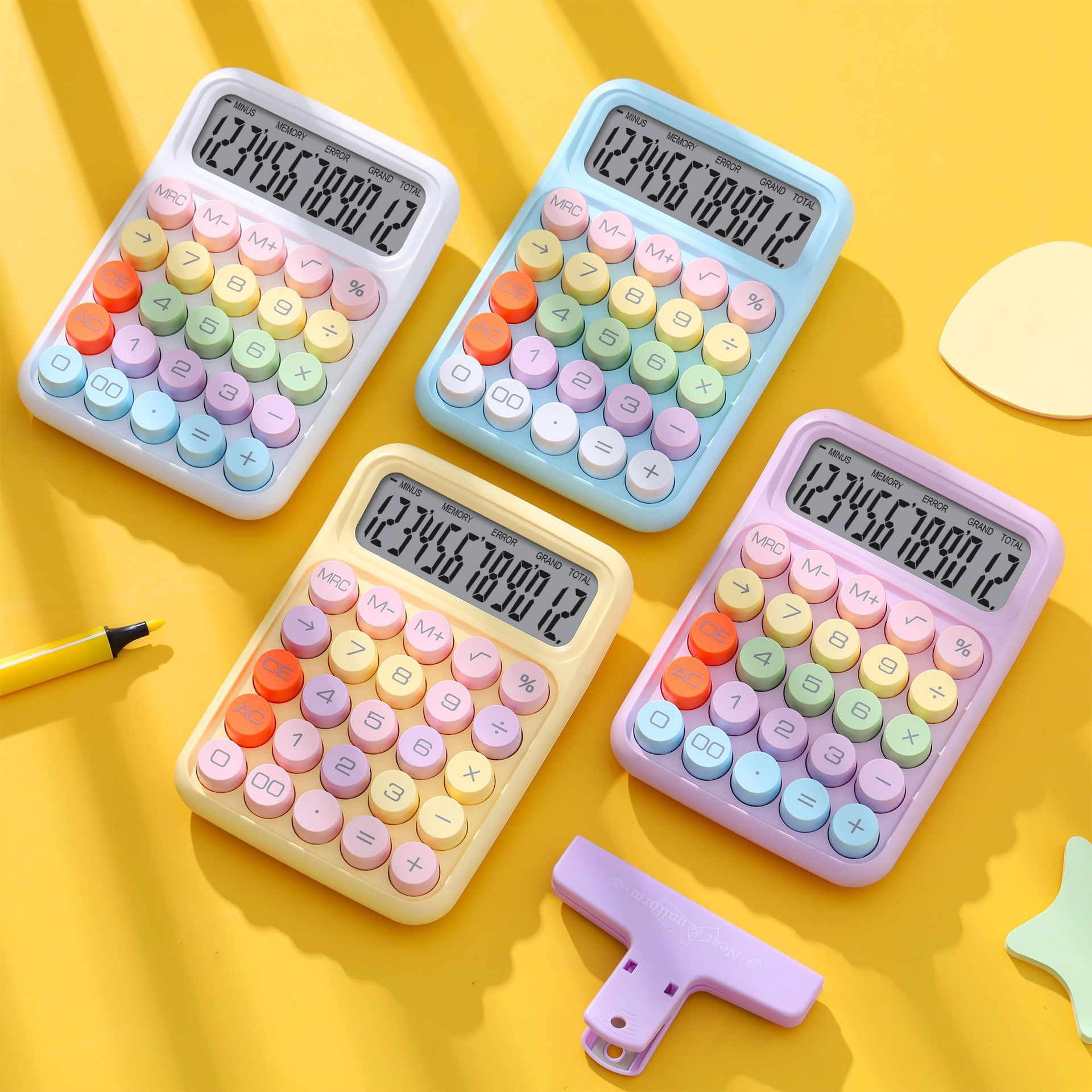 Scientific Calculator For Secondary School - Kalkulator Klawiatura Biuro 12-cyfrowy Mechaniczny Kalkulator