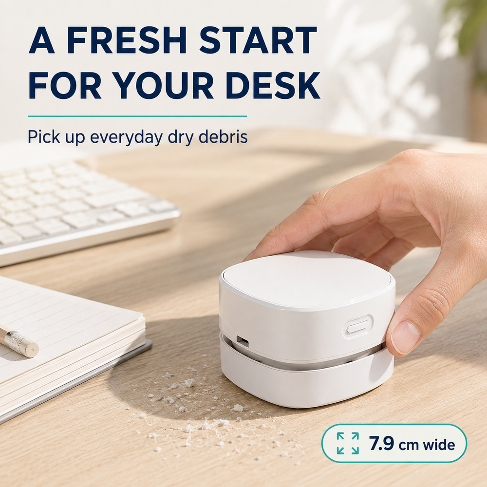 Mini odkurzacz biurkowy bezprz – Mini Desktop Vacuum Cleaner For Eraser Dust recenzja i cena