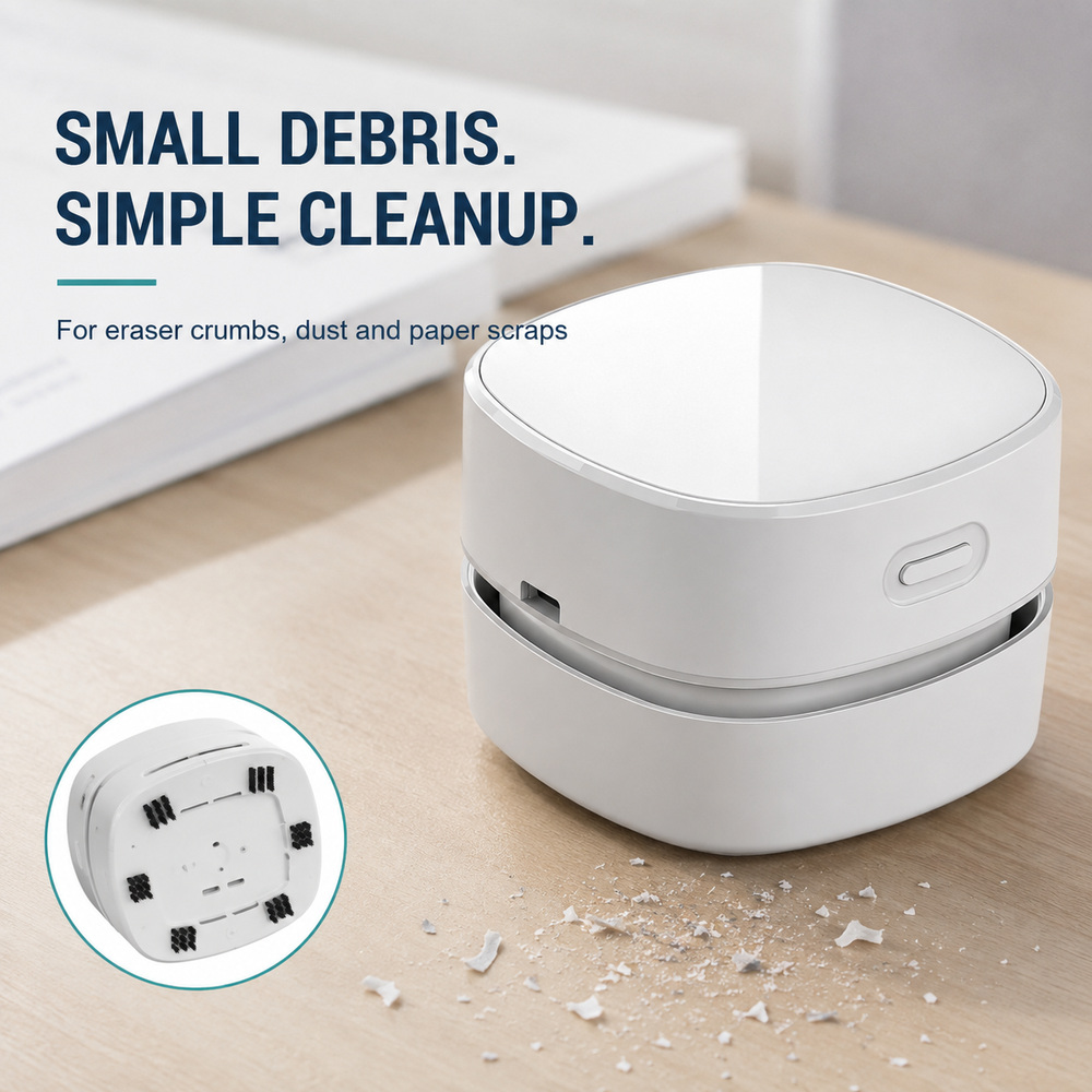 Mini odkurzacz biurkowy bezprz – Mini Desktop Vacuum Cleaner For Eraser Dust recenzja i cena
