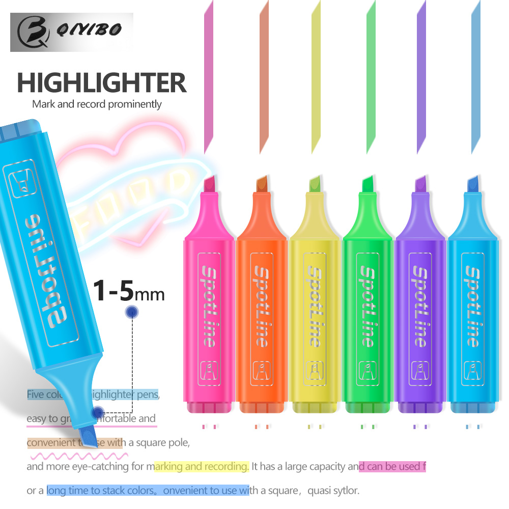 4/6 sztuk/zestaw pastelowe pła – Pastel Highlighter Set Double Ended recenzja i cena