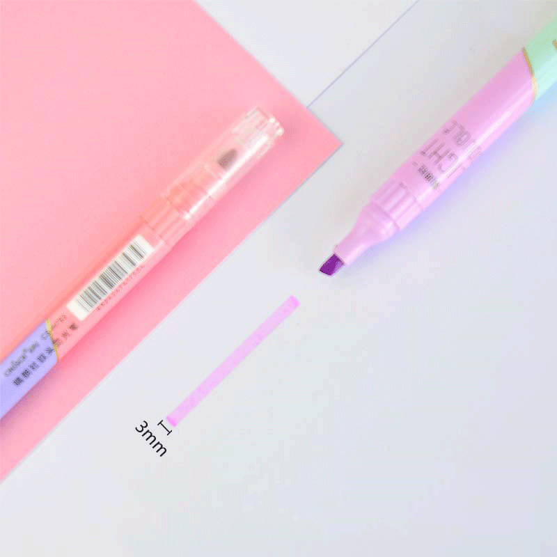 6 sztuk podwójna końcówka wyró – Pastel Highlighter Set Double Ended recenzja i cena