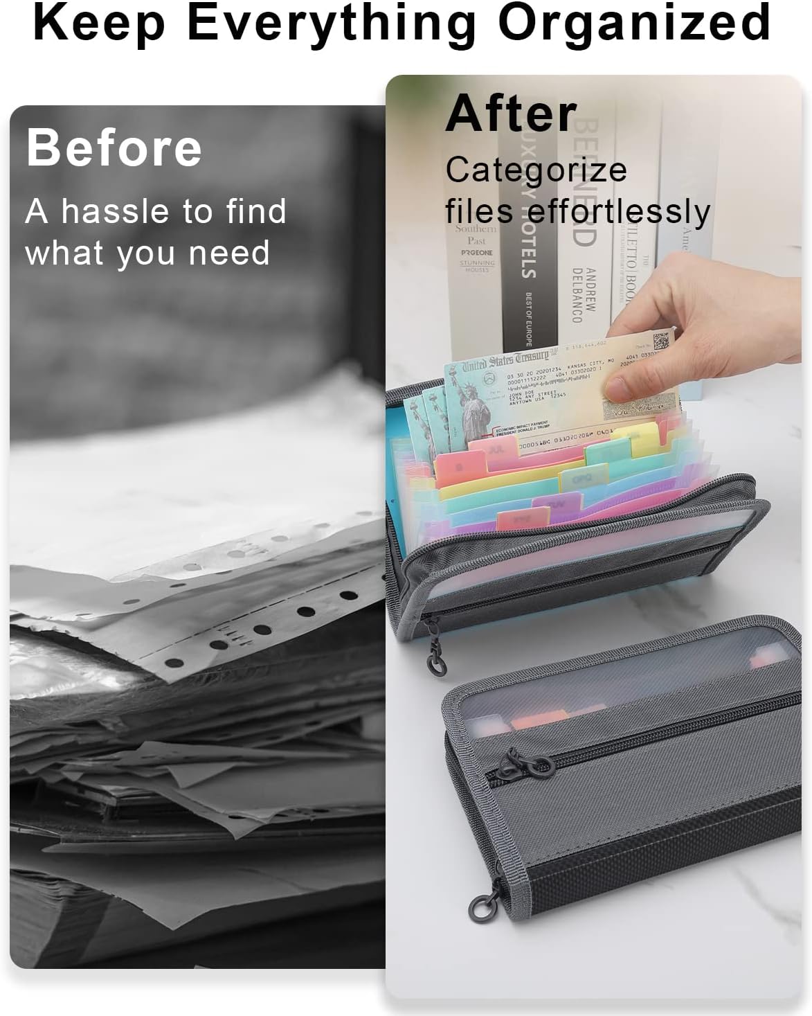 Mały organizer na dokumenty A6 – Expandable Accordion File Folder 13 Pockets recenzja i cena