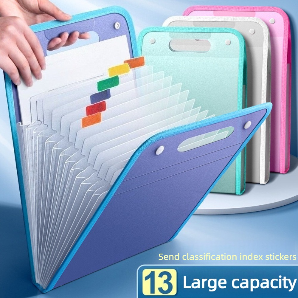 Przezroczysta teczka harmonijk – Expandable Accordion File Folder 13 Pockets recenzja i cena