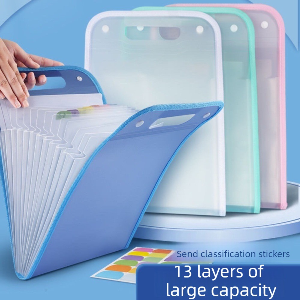 Przezroczysta teczka harmonijk – Expandable Accordion File Folder 13 Pockets recenzja i cena