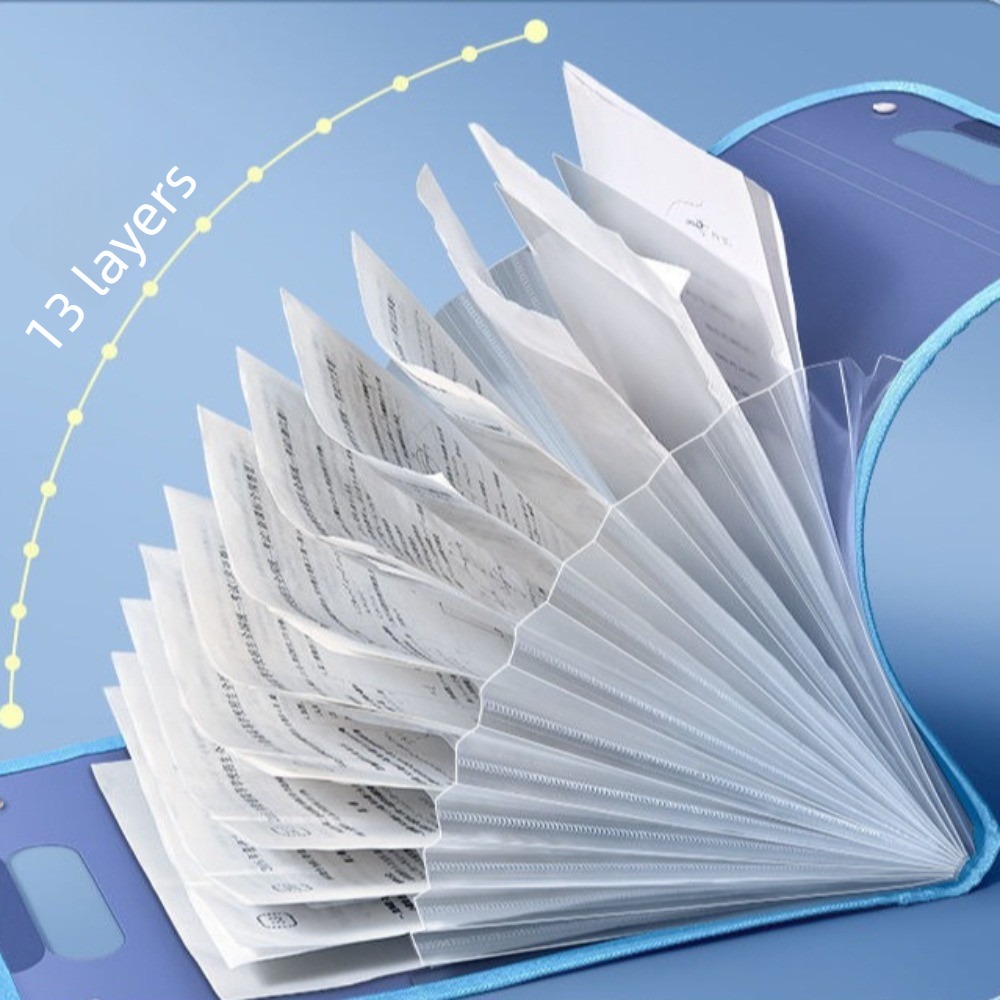 Przezroczysta teczka harmonijk – Expandable Accordion File Folder 13 Pockets recenzja i cena
