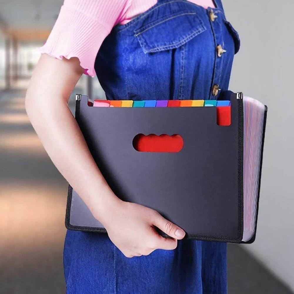 Przenośny segregator z 13/25 p – Expandable Accordion File Folder 13 Pockets recenzja i cena