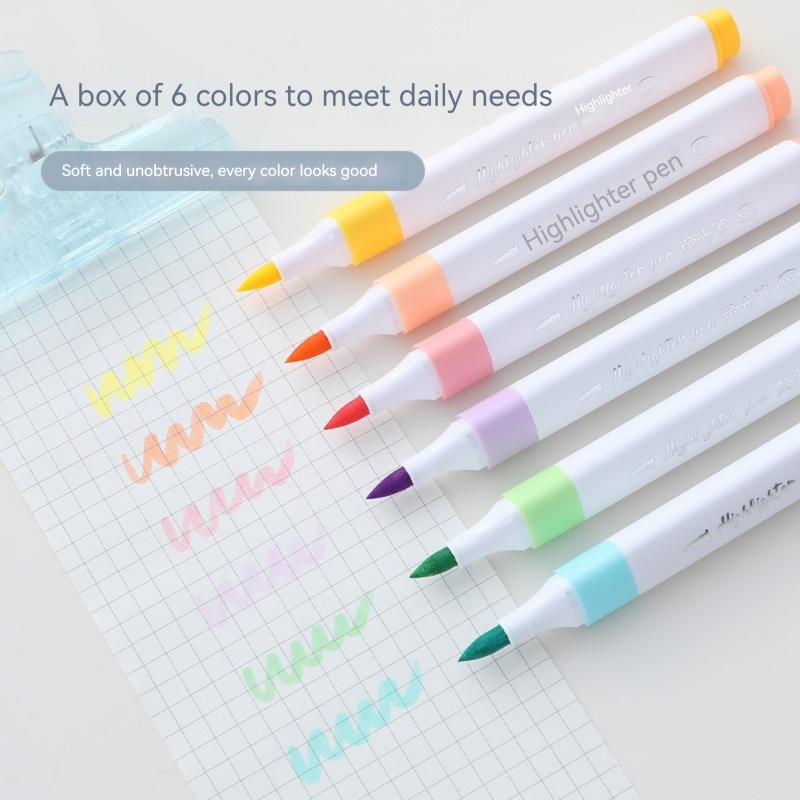 6 kolorów pastelowych zakreśla – Pastel Highlighter Set Double Ended recenzja i cena