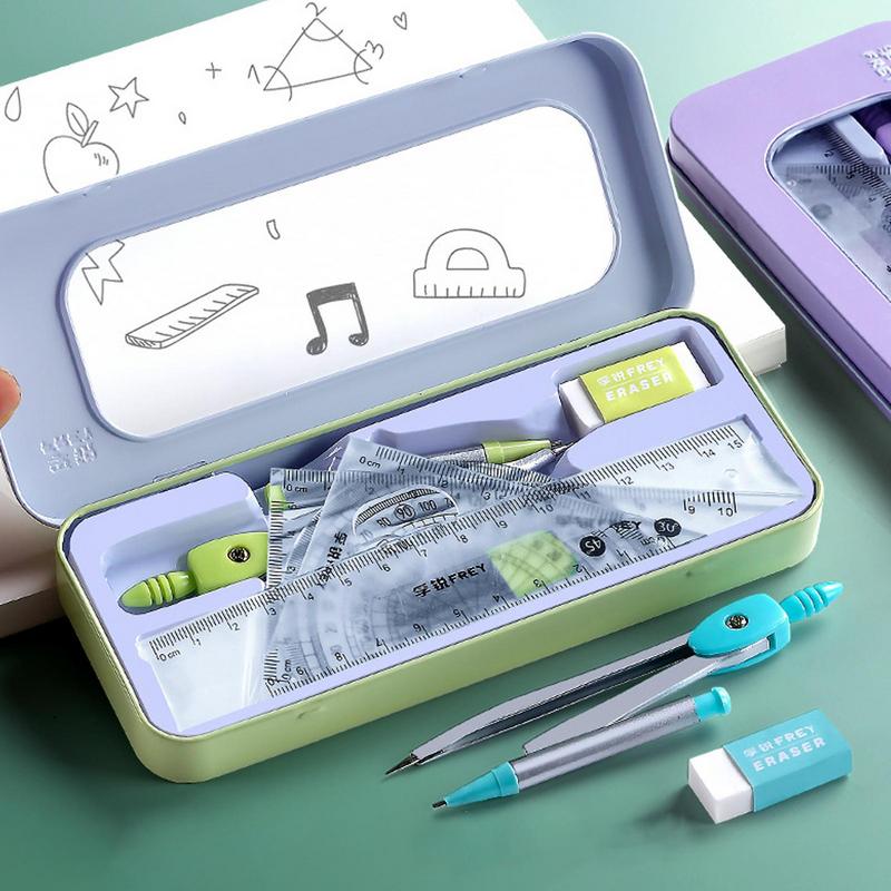 Zestaw kątomierza i kompasu Ze – Math Geometry Set With Compass recenzja i cena