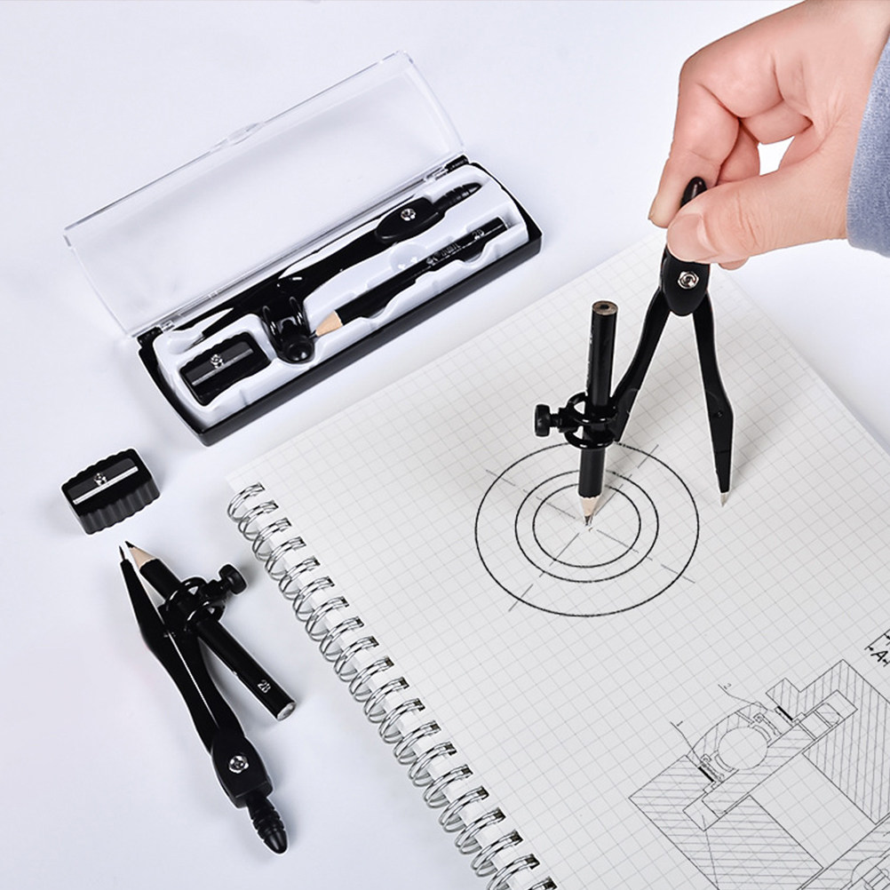 Zestaw precyzyjnych cyrklów uc – Math Geometry Set With Compass recenzja i cena