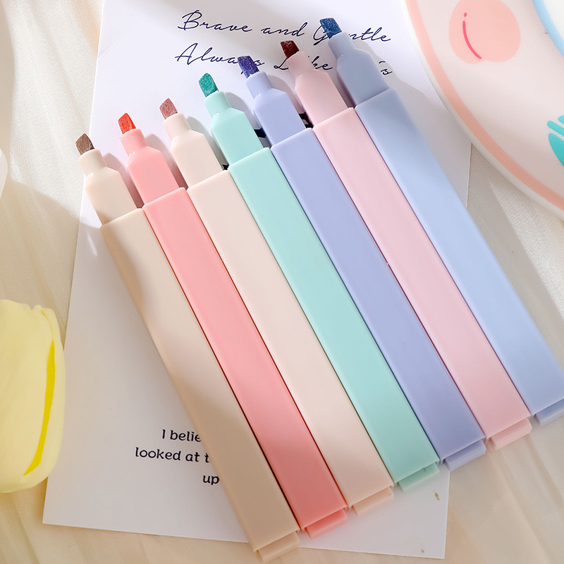 6 sztuk/zestaw zestaw zakreśla – Pastel Highlighter Set Double Ended recenzja i cena
