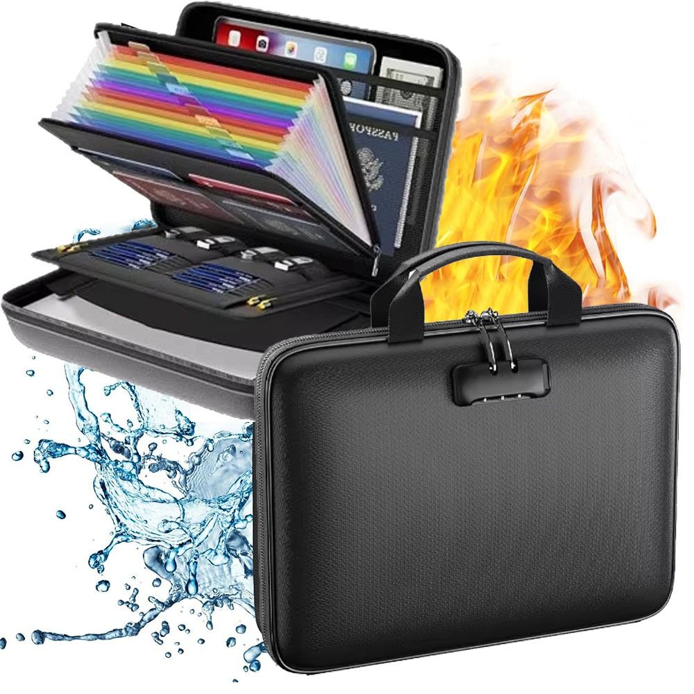 Pudełko na dokumenty ognioodpo – Expandable Accordion File Folder 13 Pockets recenzja i cena